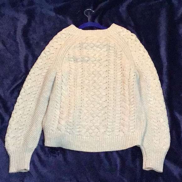J. Crew embellished wool 🍀 Irish fishermen sweater - Picture 9 of 9